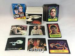 STAR TREK TOPPS 1976 Vintage Complete 88 Card Set with ALL 22 STICKERS & WRAPPER