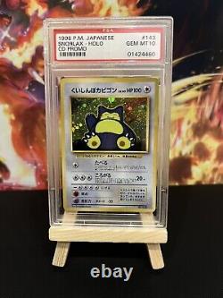 Set Of 4 ALL PSA 10 Japanese CD Promo Pokémon Cards Charizard Snorlax Base Set