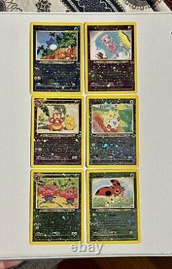 Southern Islands All 6 English HOLO CARDS SET Mew Slowking Marill Togepi Etc NM