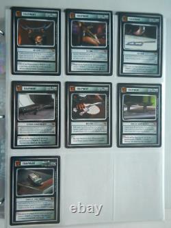 Star Trek CCG Blaze of Glory Complete 130 card set + all 18 foil cards un-played