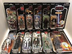 Star Wars Vintage Collection VC Foil Card Figure Set Of All 12, Awesome Shape