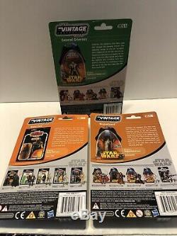 Star Wars Vintage Collection VC Foil Card Figure Set Of All 12, Awesome Shape