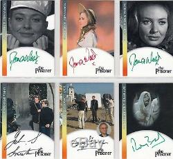 The Prisoner Complete Set of all 24 Pack Inserted & Incentive Auto Cards