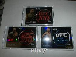 Topps 2009 UFC 100 Complete Patch Set All Numbered #347/499 RARE MATCHING # SET