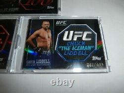 Topps 2009 UFC 100 Complete Patch Set All Numbered #347/499 RARE MATCHING # SET