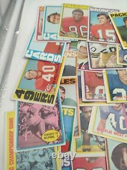 Topps Football Cards Set 1972 All Common Cards 154 Total