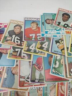 Topps Football Cards Set 1972 All Common Cards 154 Total