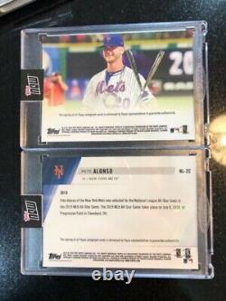 Topps Now Pete Alonso 2 ASG Cards Auto /10 ROY All Star Set -RARE ASG SET /10's