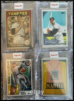Topps Project 70 Mickey Mantle Set -ALL 1st 15 Artist Proofs /51 & More 1/1 Set