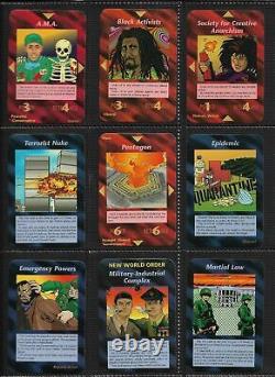 UNLIMITED COMPLETE SET ALL 409 INWO Illuminati New World Order Card Game NUKE