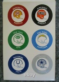 Unused Chiquita NFL 1970-71 Helment Team All 26 Stickers Complete Set C Info