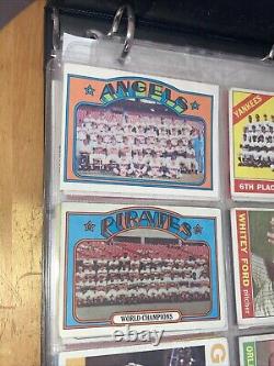 Vintage 1960's 70's HOF ALL STAR Baseball Card Collection in Binder, 36 Cards