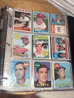 Vintage 1960's 70's HOF ALL STAR Baseball Card Collection in Binder, 36 Cards