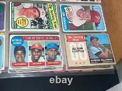 Vintage 1960's 70's HOF ALL STAR Baseball Card Collection in Binder, 36 Cards