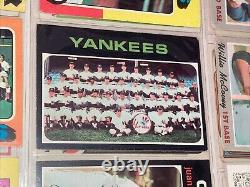 Vintage 1960's 70's HOF ALL STAR Baseball Card Collection in Binder, 36 Cards