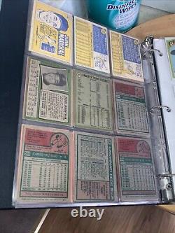 Vintage 1960's 70's HOF ALL STAR Baseball Card Collection in Binder, 36 Cards