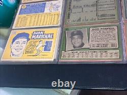 Vintage 1960's 70's HOF ALL STAR Baseball Card Collection in Binder, 36 Cards