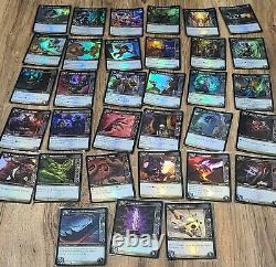 WOW TCG Complete Foil set of Onyxia's Lair Treasure Cards All 33 Cards