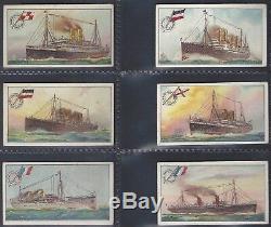Wills Other Overseas-full Set- Ships & Their Pennants (36 Cards) All Scanned