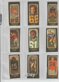 (rare) 1972 O Pee Chee Football Sticker Set All Cut-out In Soft Sleeves & Pages