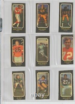 (rare) 1972 O Pee Chee Football Sticker Set All Cut-out In Soft Sleeves & Pages